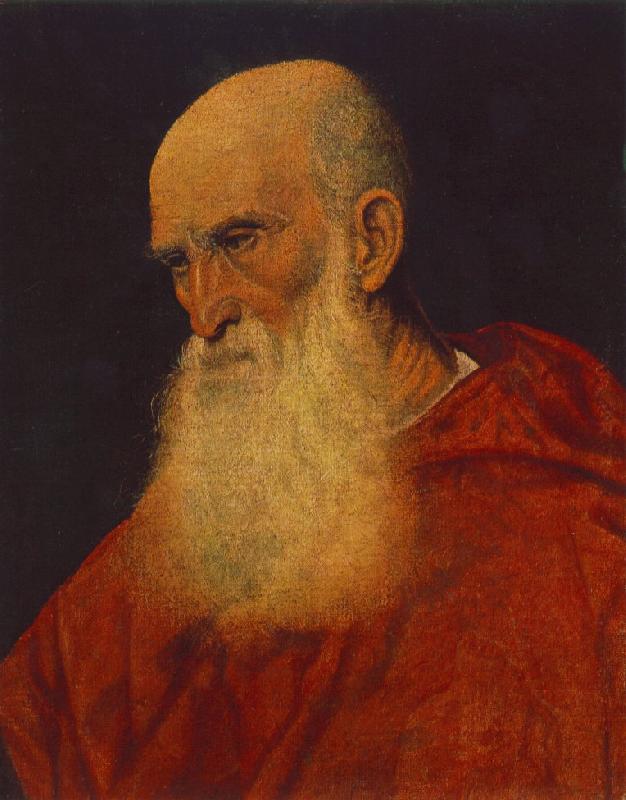 TIZIANO Vecellio Portrait of an Old Man (Pietro Cardinal Bembo) fgj Germany oil painting art
